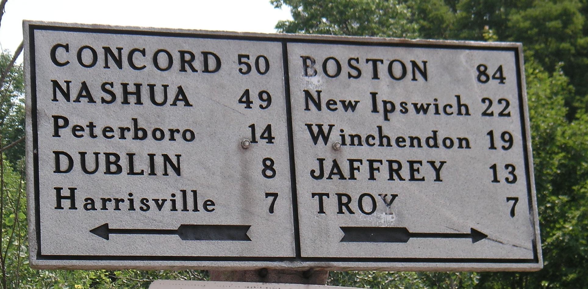 Junction of NH 101 & NH 124, Marlborough, NH